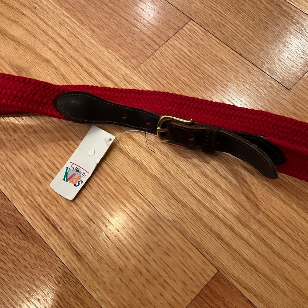 Talbots Kids Red Elastic Belt - Picture 3 of 4